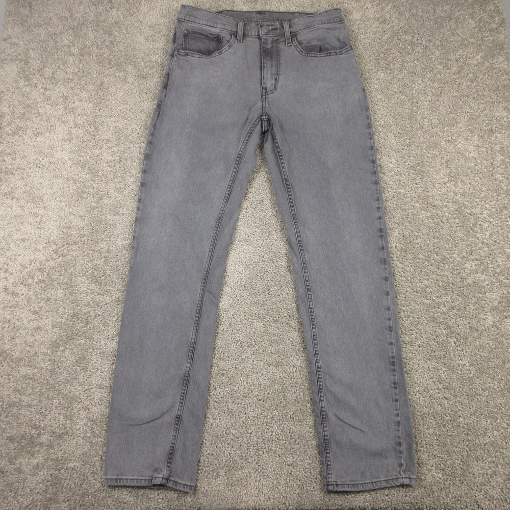 Levis Jeans Mens 31x34 Gray 559 Relaxed Straight Fade Washed Zip Fly Denim Pants